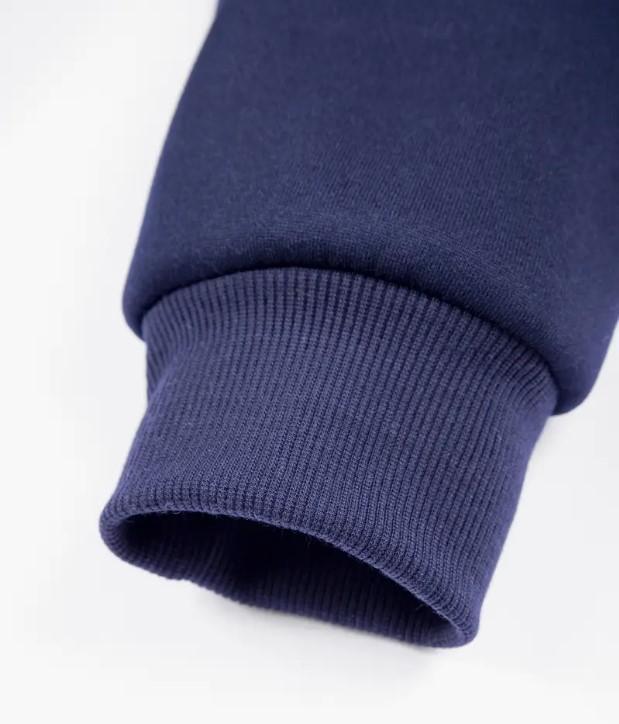 Men Fleece Zip Track Suit Blue Winter Warm